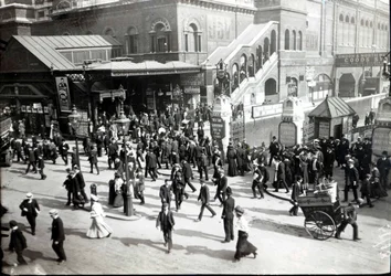 Broad Street Bahnhof, London, ca. 1890